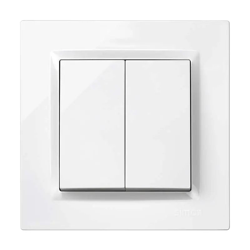 Doble conmutador simon s10 blanco f1090397030 - Simon 10