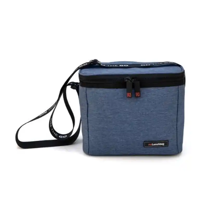 Bolsa termica porta alimentos iris on the go azul jaspeado - Bolsa porta alimentos