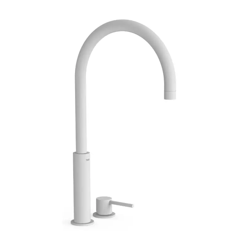 Monomando lavabo repisa tres exclusive study 453mm blanco mate 26110502bm - STUDY TRES monomando repisa lavabo