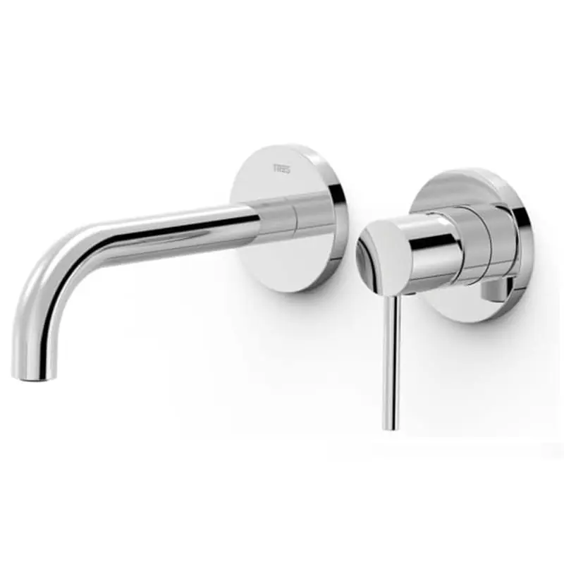 Monomando lavabo tres exclusive study empotrado 177mm cromo 26230021 - Griferia Tres Study empotrado