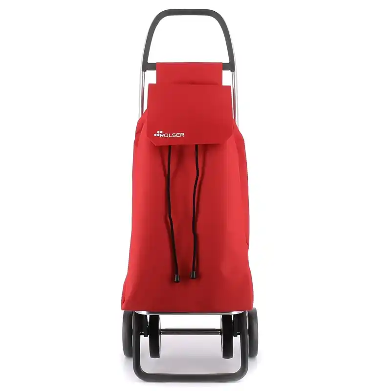 Carro compra rolser 2+2 ruedas saquet nilon rojo - Carros de compra Rolser