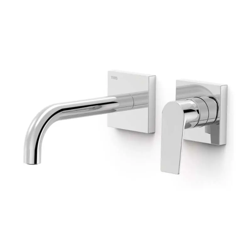Monomando lavabo tres exclusive project-tres empotrado 180mm cromo 21130021