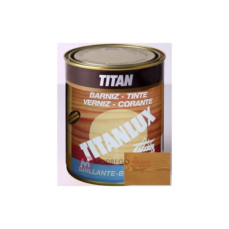 Barniz para madera 125 ml castaño titan brillante
