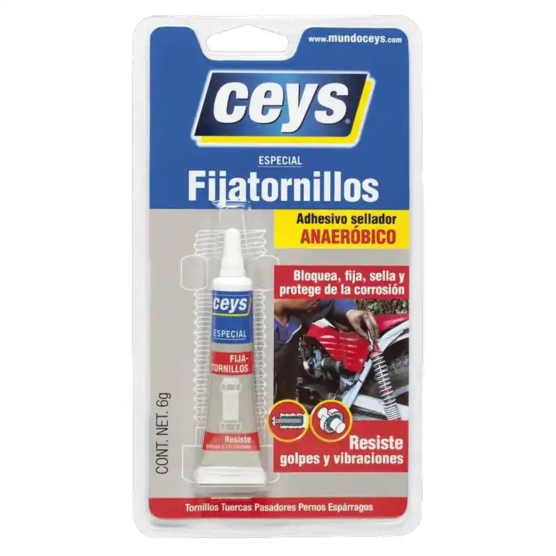Adhesivo para metales ceys fijatornillos 6gr - Pegamento para metales