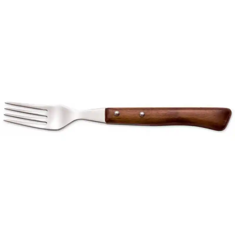 Tenedor chuletero arcos mango de madera 3716-16 cm