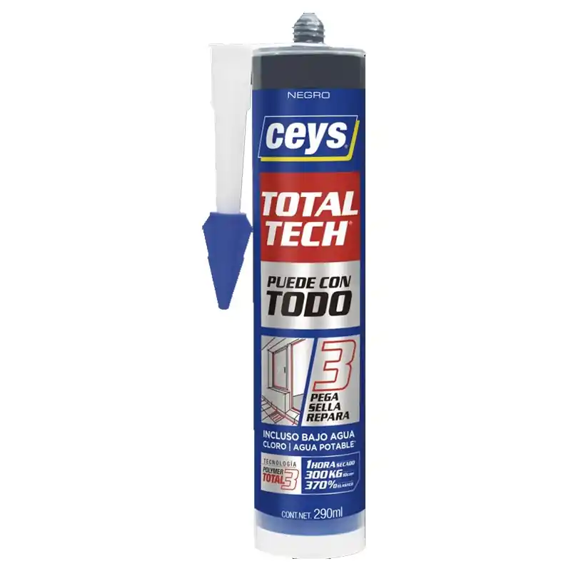 Adhesivo sellador ceys total tech 290ml negro - Siliconas y masillas