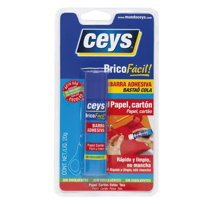 Barra adhesiva ceys bricofacil 20gr - Pegamento de contacto