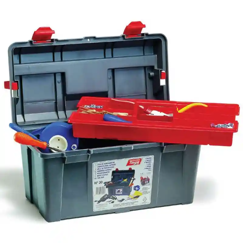 Caja herramientas tayg plastico n.30 445 x 235 x 23 mm - Caja de herramientas