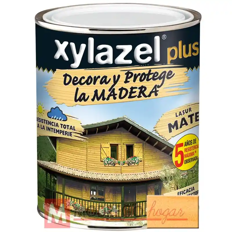 Barniz para madera 5 l incoloro xylazel plus mate - Barniz para madera exterior