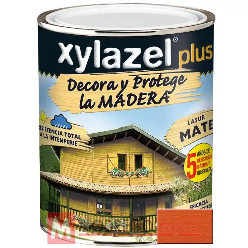 Barniz para madera 5 l castaño xylazel plus mate - Barniz para madera exterior