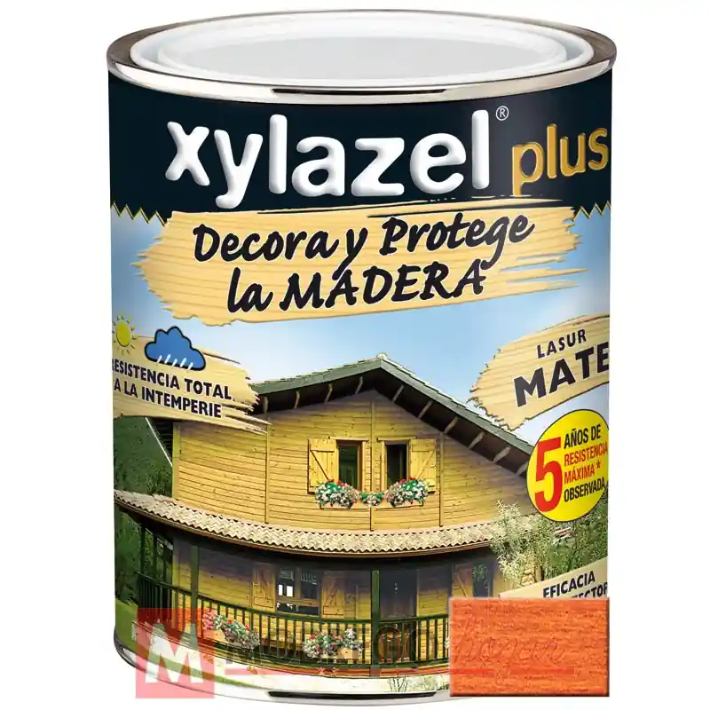 Barniz para madera 750 ml caoba xylazel plus mate - Barniz para madera exterior