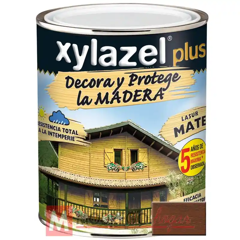 Barniz para madera 750 ml nogal xylazel plus mate - Barniz para madera exterior
