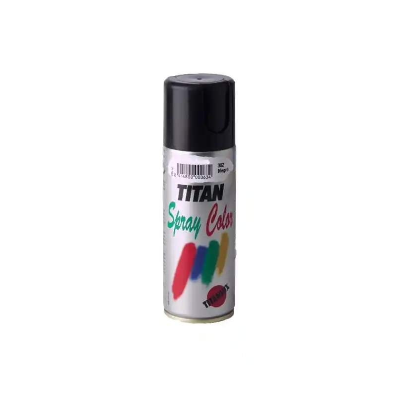 Pintura spray esmalte satinado 400 ml negro - Pintura en spray