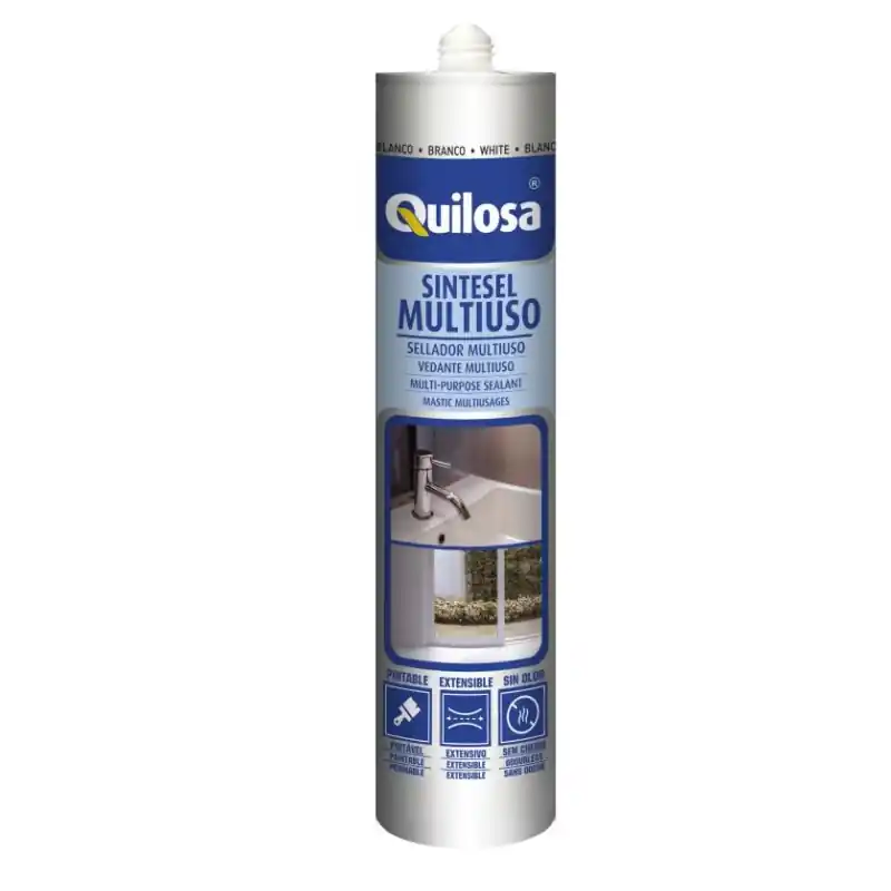 Sellador sintesel multiuso quilosa translucido 300 ml - Siliconas y masillas