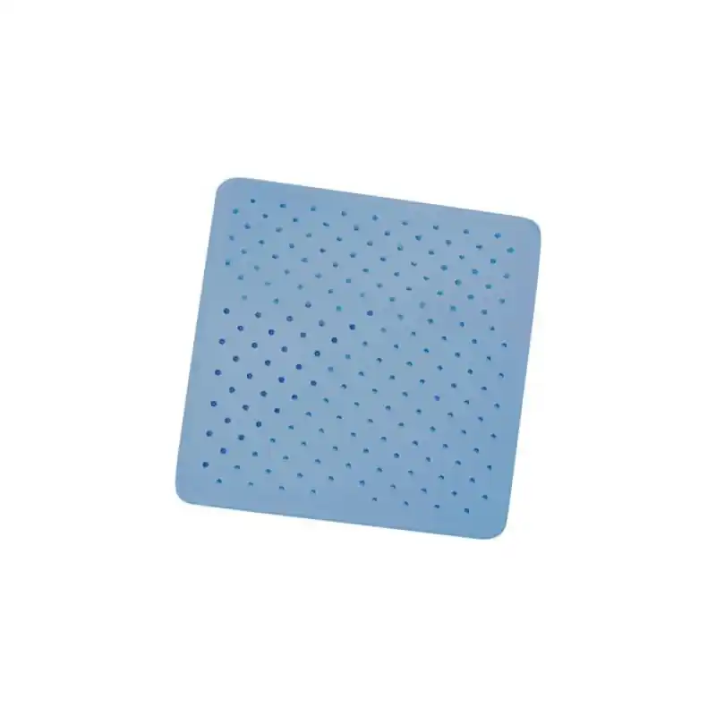 Alfombra antideslizante baño caucho natural 54 x 54 azul