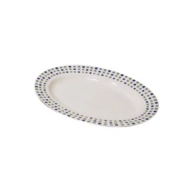 Bandeja porcelana oval decorada gaudi - Bandejas