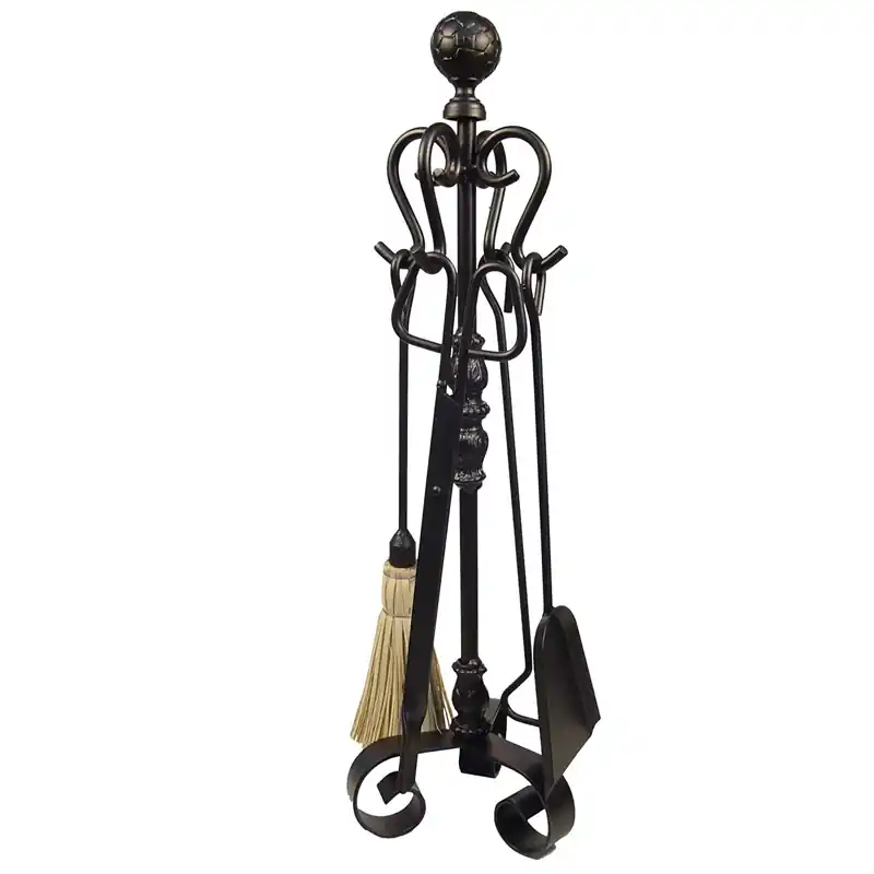 Juego chimenea 4 piezas imex el zorro bola forja 70 cm - Mantenimiento de calefacción