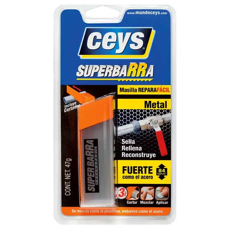 Masilla ceys superbarra metal 47gr - Pegamento de contacto