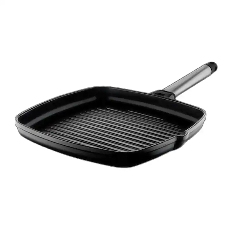 Asador grill castey 27 cm aluminio fundido mango inox - Planchas grills