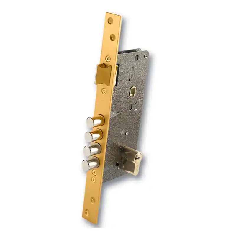Cerradura ezcurra 700b 50mm esmaltada oro - Cerraduras Ezcurra