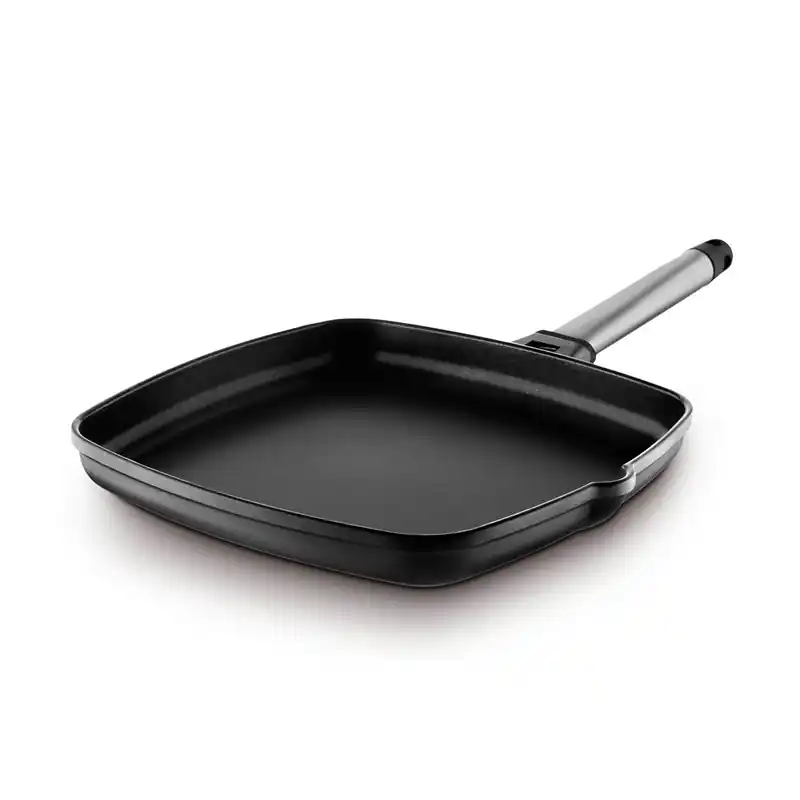 Asador liso castey yellow line 22 cm - Planchas grills