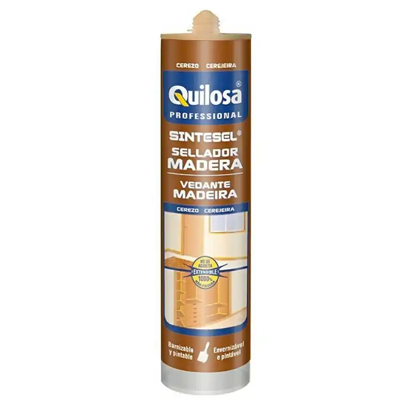 Sellador quilosa madera sintesel 300ml cerezo - Siliconas y masillas