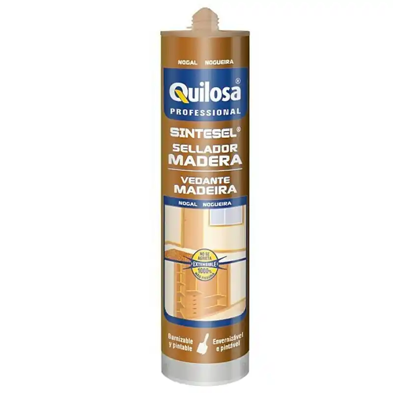 Sellador quilosa madera sintesel 300ml nogal - Siliconas y masillas
