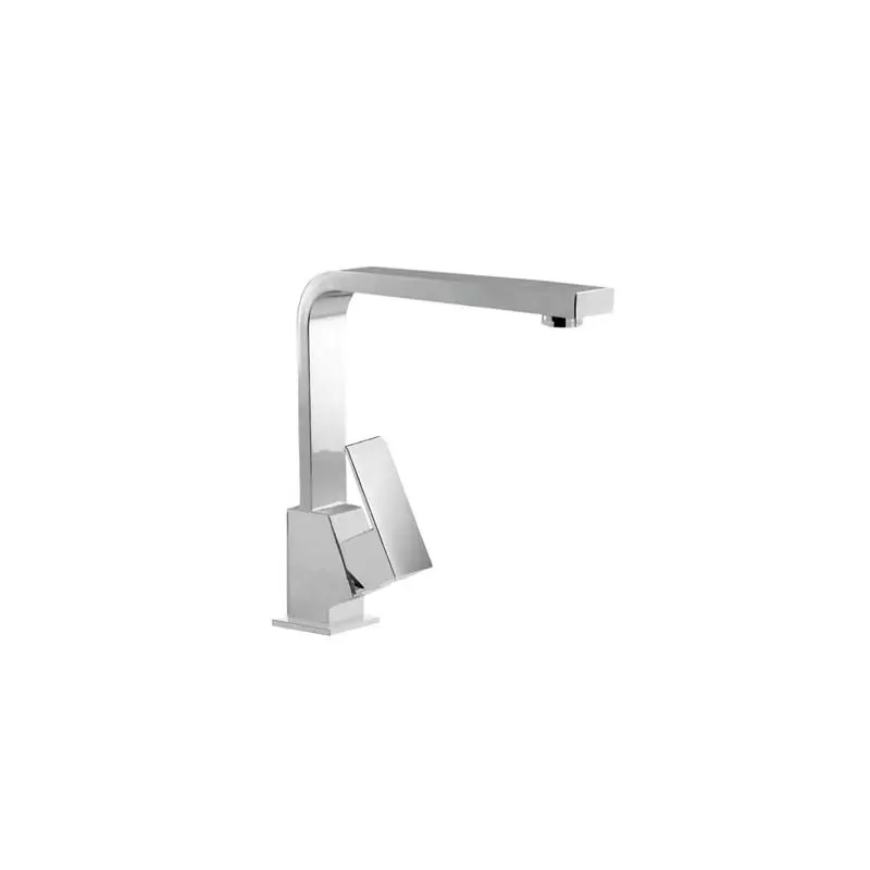 Monomando cocina tres cuadro fregadero vertical maneta frontal cromo 1.06.440 - Monomando cocina de repisa