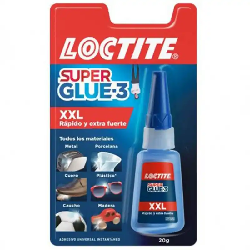 Adhesivo instantaneo loctite super glue 3 g xxl 20 gr - Pegamento Loctite