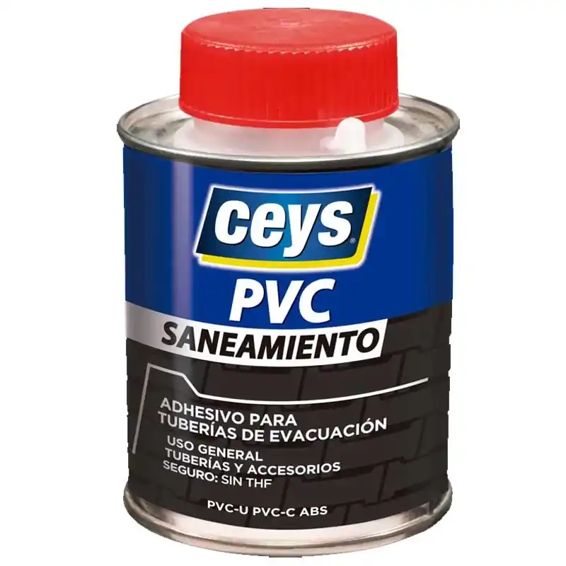 Adhesivo pvc ceys saneamiento para tuberias 250ml - Pegamento para PVC