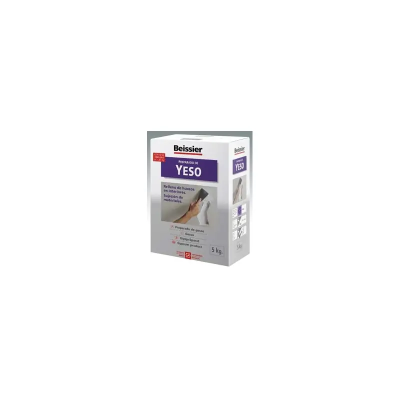 Yeso fino preparado rellenos beissier 5 kg