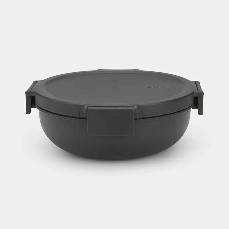 Taper bol para almuerzo brabantia make y take grey - Taper de plastico