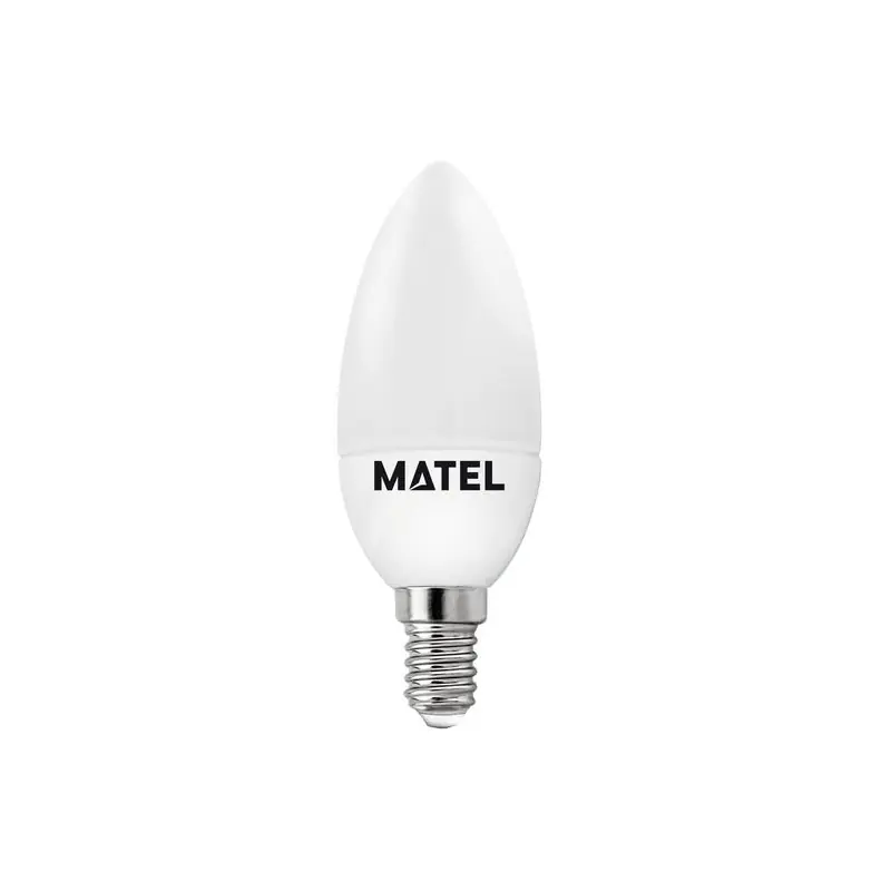 Bombilla led vela e-14 8w 780 lumenes matel luz neutra