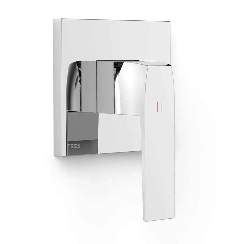 Monomando ducha empotrado tres slim 1 via rapid box cromo 20227810 - Griferia Slim-Tres