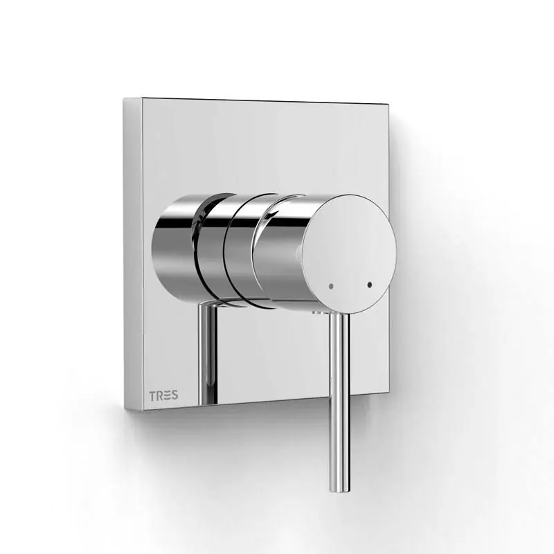 Monomando ducha empotrado max tres 1 via rapid box cromo 06227810 - Griferia Max-Tres