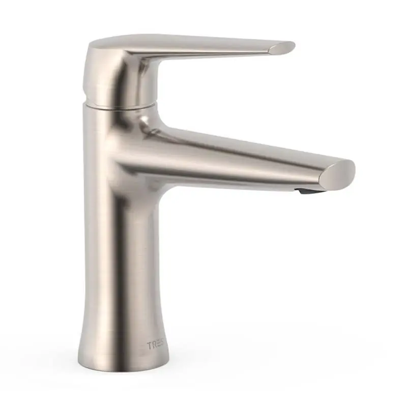 Grifo monomando lavabo tres fuji 174mm acero 28110301ac - Fuji -Tres