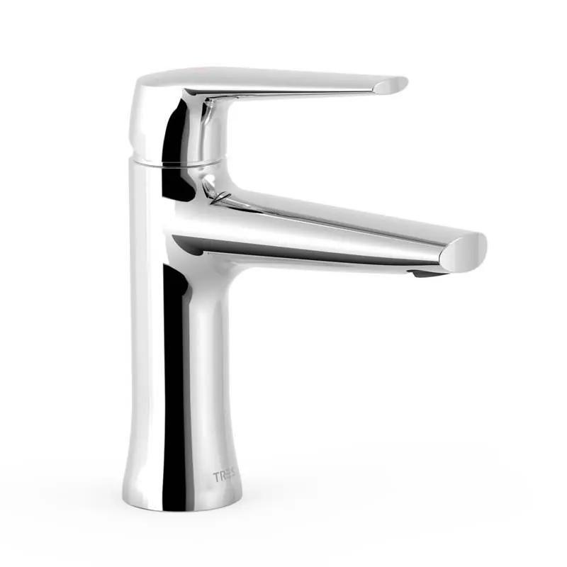 Grifo monomando lavabo tres fuji ecoeficiente 174mm cromo 28110401 - Fuji -Tres