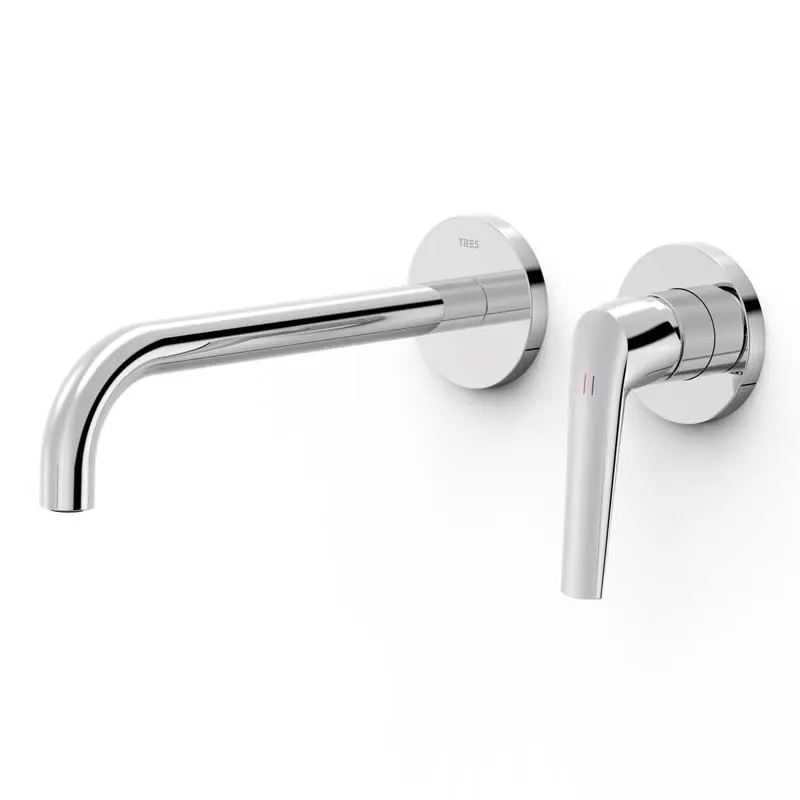 Monomando lavabo tres fuji empotrado 240mm cromo 28130022 - Fuji -Tres