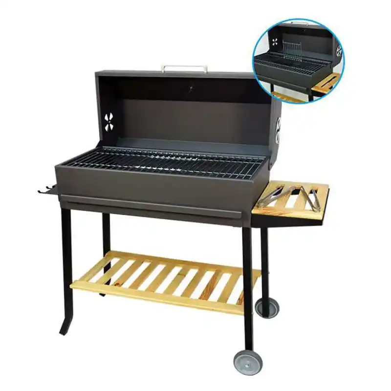Barbacoa carbon con ruedas imex el zorro 71442 - Barbacoas de carbón