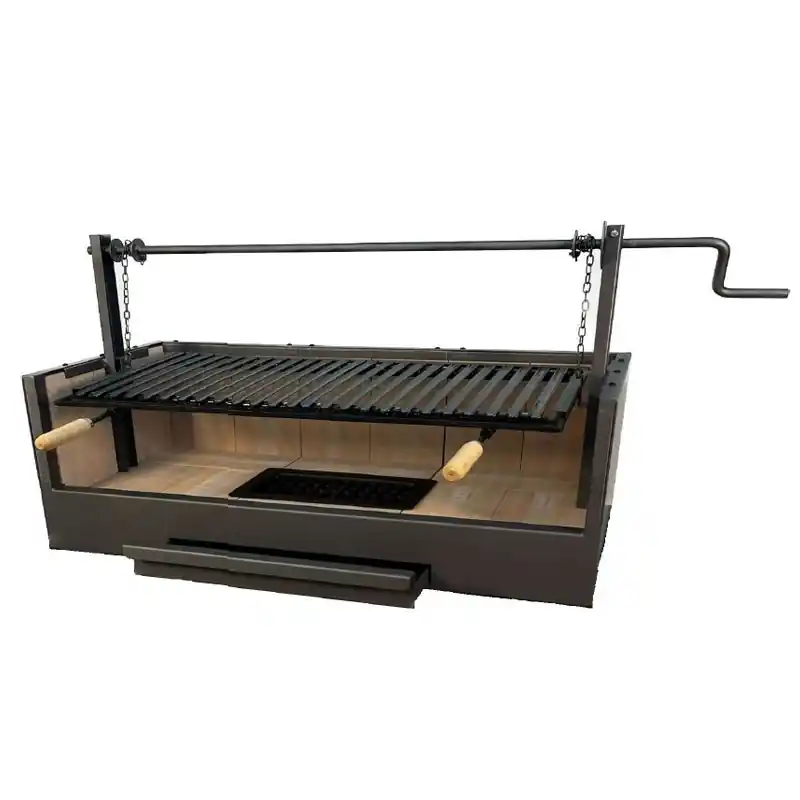 Cajon barbacoa 90x48x65cm con ladrillo imex el zorro 71549 - Cajón para barbacoa