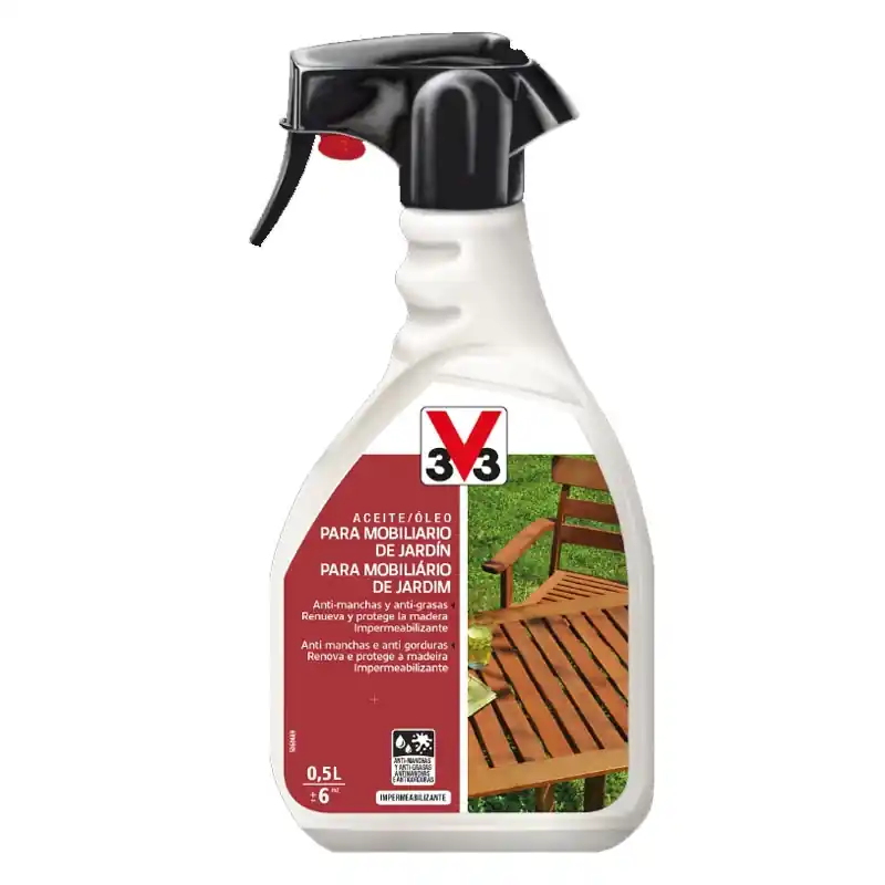 Aceite teca v33 pulverizador incoloro 500ml incoloro - Aceite para madera