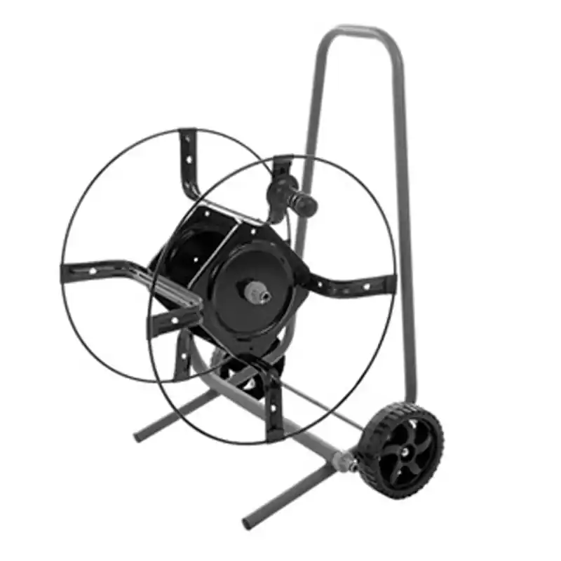 Carro portamanguera ironside metalico 70m 15mm - Enrollador de manguera