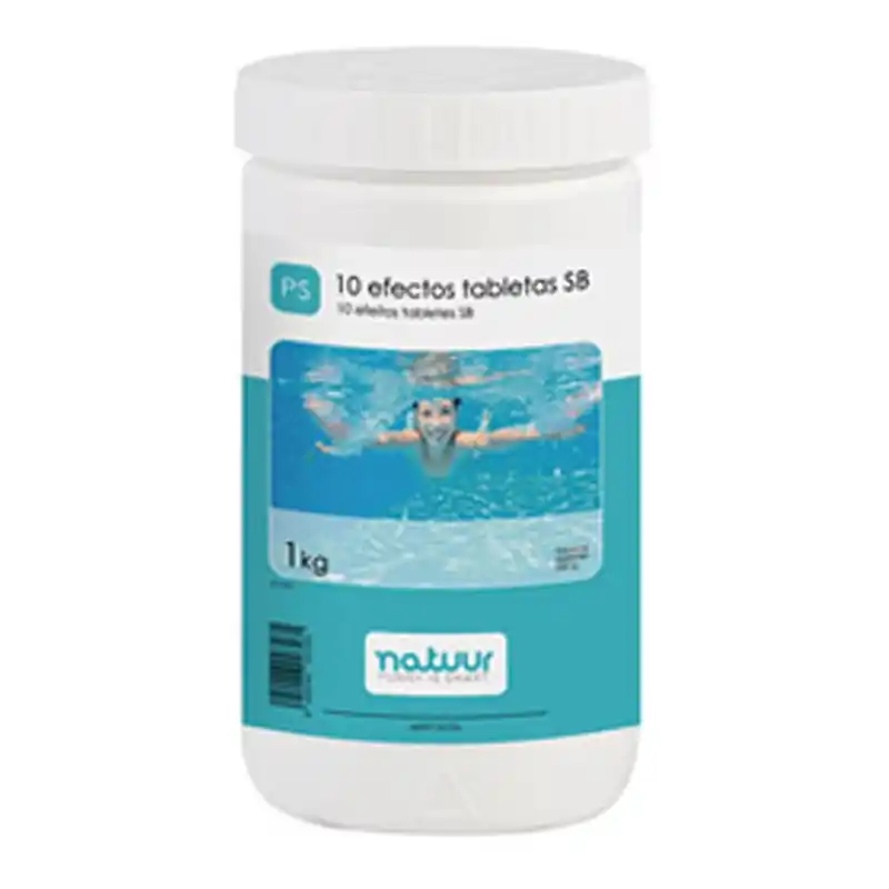Cloro 10 acciones natuur tableta 250gr 1kg - Cloro piscina