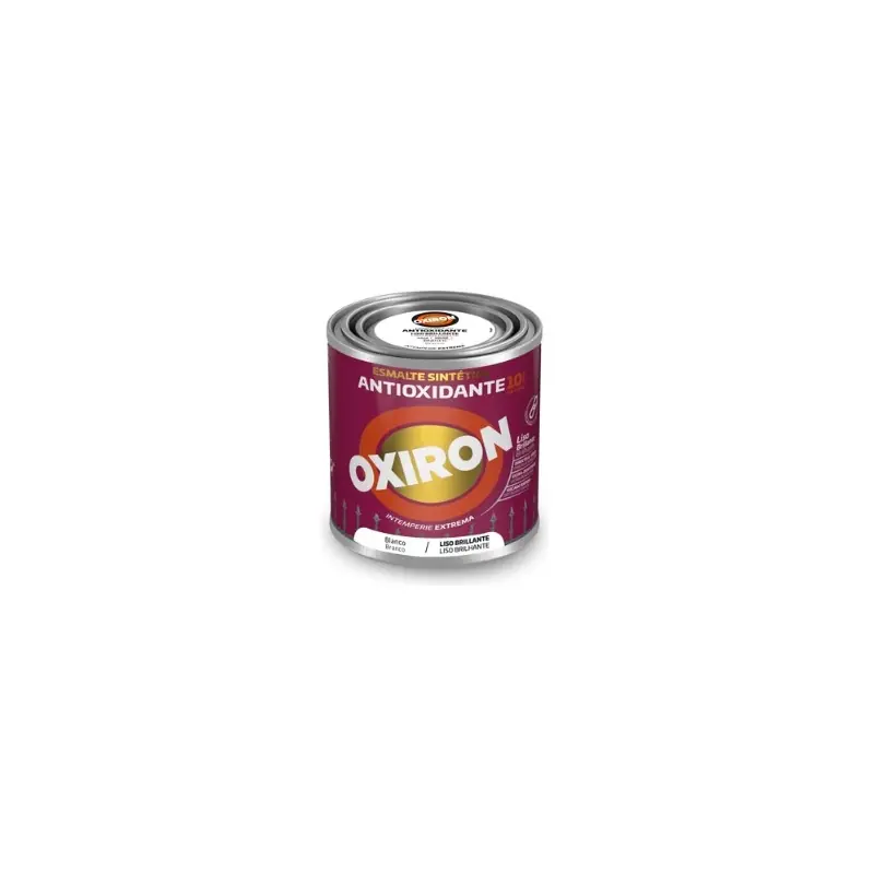 Esmalte titan oxiron liso brillo 250 ml blanco - Pintura antióxido