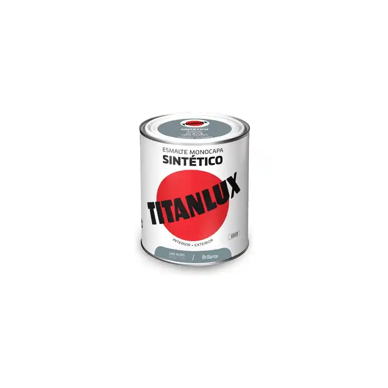 Esmalte sintetico titan brillo 0503 750 ml gris acero - Esmalte sintético