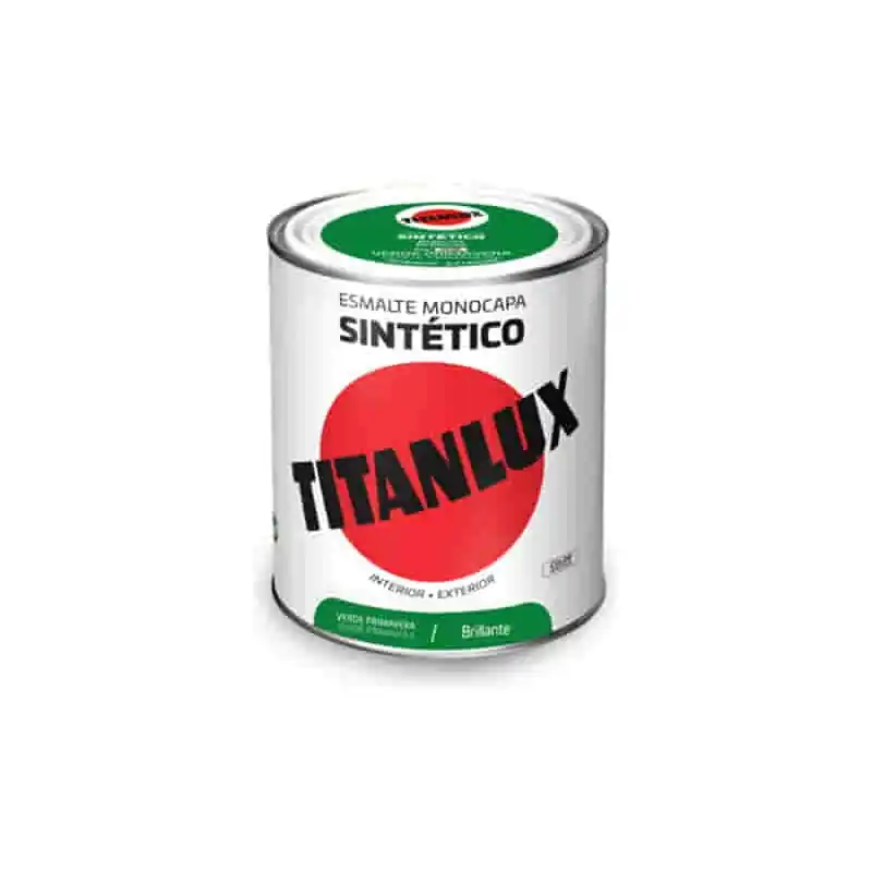 Esmalte sintetico titan brillo 0516 750 ml verde primavera - Esmalte sintético