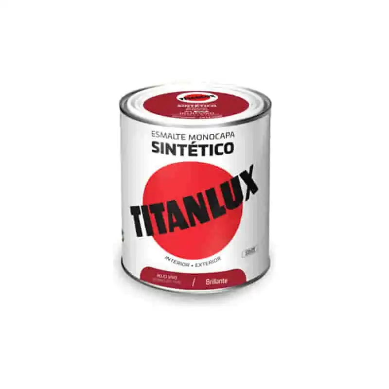 Esmalte sintetico titan brillo 0523 750 ml rojo vivo - Esmalte sintético
