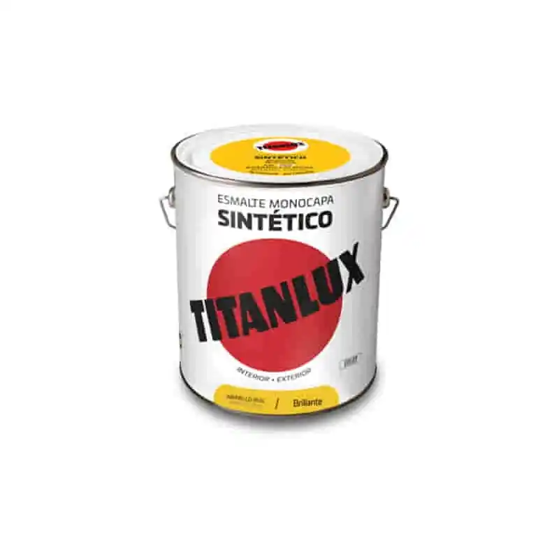Esmalte sintetico titan brillo 0529 250 ml amarillo real - Esmalte sintético