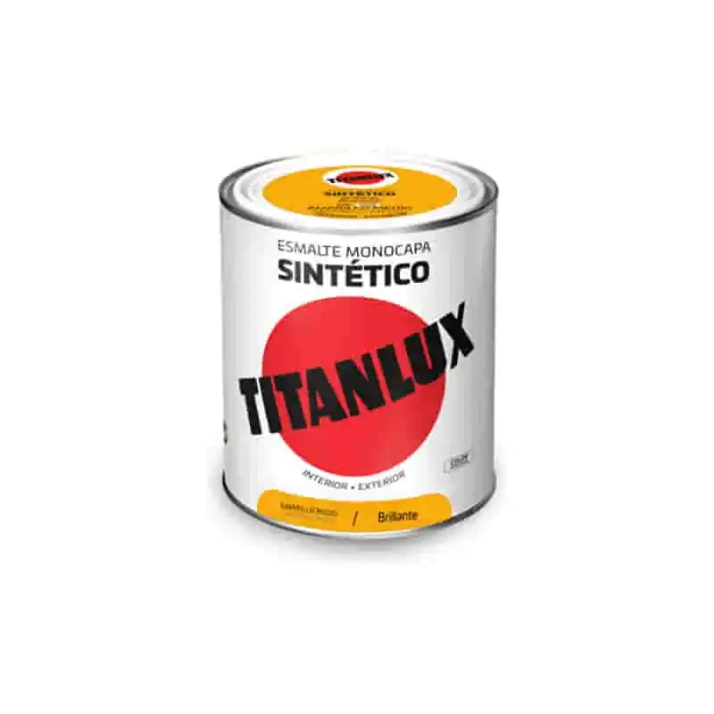 Esmalte sintetico titan brillo 0568 750 ml amarillo medio - Esmalte sintético
