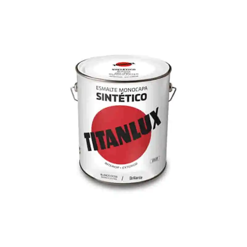 Esmalte sintetico titan interior exterior brillo 566e 4 l blanco - Esmalte sintético